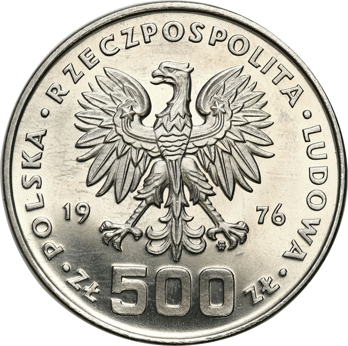 PRL. PRÓBA 500 złotych 1976 – Kazimierz Pułaski
